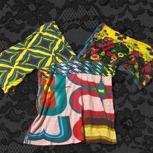 Desigual pattern y2k babydoll top
